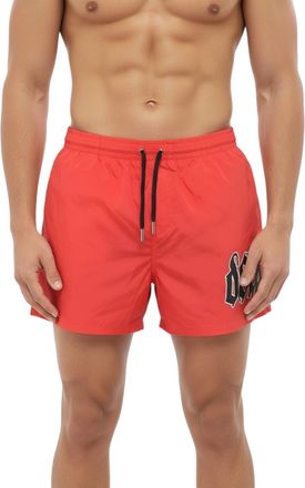 Dsquared2 Red Logo Swim Shorts