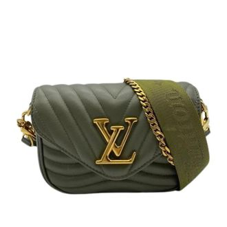 Louis Vuitton Pre-owned Pochette Schoudertas - Dames - Pre-owned - Groen - Maat: ONE Size Leer