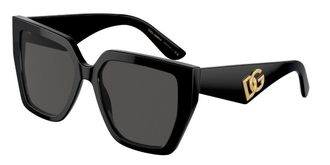 Dolce & Gabbana DG4438F Asian Fit 501/87 Womens Sunglasses Black Size 55