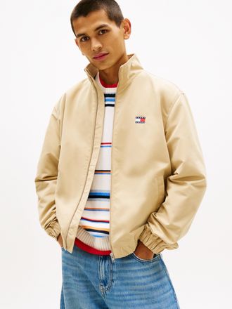 Tommy Jeans Blouson TOMMY JEANS TJM ESSENTIAL, Herren, Gr. XXL, gentle gold, Web, Obermaterial: 100% Polyester, normal, elastischer Bund, Jacken Blouson