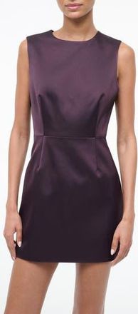 Staud Garden Duchess Satin Minidress in Earth at Nordstrom Rack, Size 14