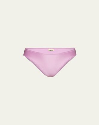 L'agence Nicole Solid Classic Bikini Bottoms