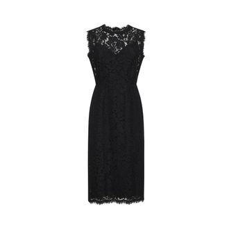Dolce & Gabbana Midi Dresses, female, Black, Size: 2XL Dolce & Gabbana Dresses Black