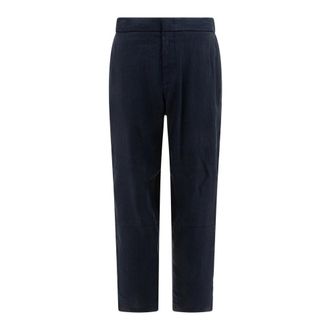 Vince Slim-fit Trousers, male, Blue, M, Blue Louie Trousers with Straight Leg
