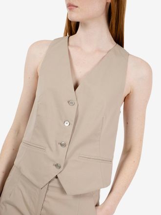 Alessia Santi Gilet monopetto gres