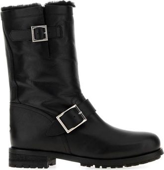Jimmy Choo London Black Leather Boots