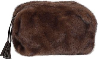 P.A.R.O.S.H. Plush Faux Fur POChette Bag with Tassel Detail