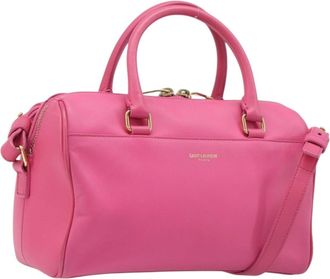 Saint Laurent Classic Duffle Leather Pink Leather Handbag (Pre-Owned)