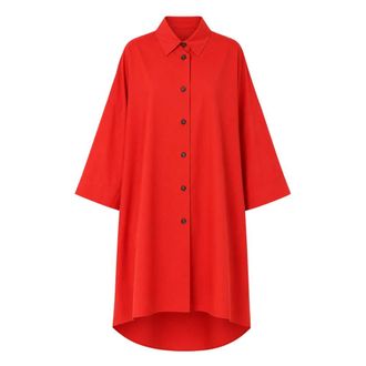 Max Mara Dames, Jurken, Rood, Maat: S Katoen