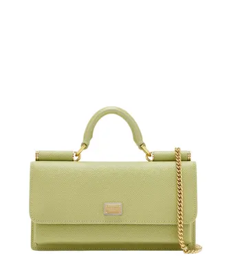 Dolce & Gabbana Light Green Dauphine Micro Crossbody bag