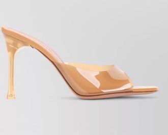 Amina Muaddi pvc high heel mules