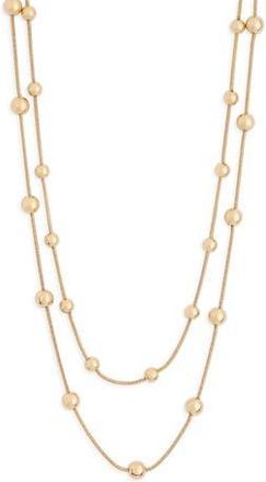 Leith Ball Station Layered Necklace in Gold at Nordstrom Rack