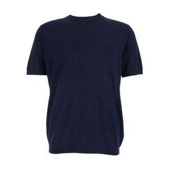 KANGRA Round-neck Knitwear, male, Blue, Size: 3XL Maglia Giro M/M F.16gg