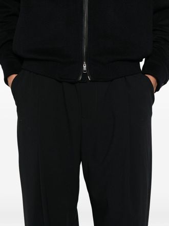Giorgio Armani Pleated Front Trousers - Black