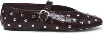 Steve Madden Archer leren ballerinas met studs donkerrood