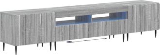 vidaXL Cabinet De Tv Led De 5 Piezas Sonoma Gris Madera De Ingenier&iacute;a Vidaxl