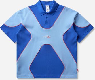 Nike Jordan Men s Awake NY Polo Shirt Light Blue / Royal / Infrared