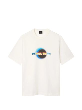 Paul Smith White Logo Crew Neck T-Shirt