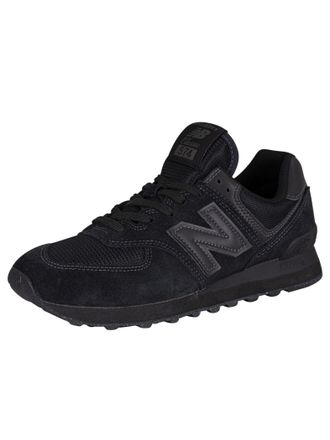 New Balance 574 Core Su&egrave;de Sneakers, Zwart