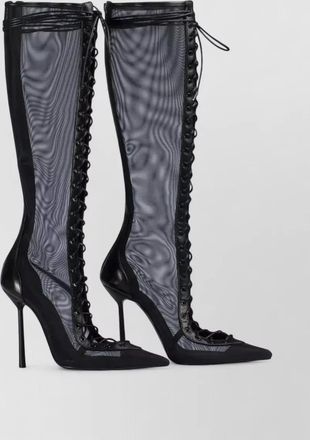 Le Silla colette nemesi mesh lace up boots