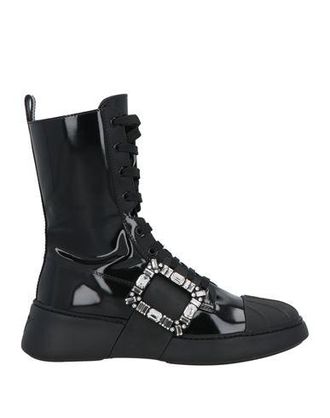 シューズ・サンダルその他 ROGER VIVIER Black Viv Canard leather ankle boots Black Viv Canard leather ankle boots – Lord & Taylor