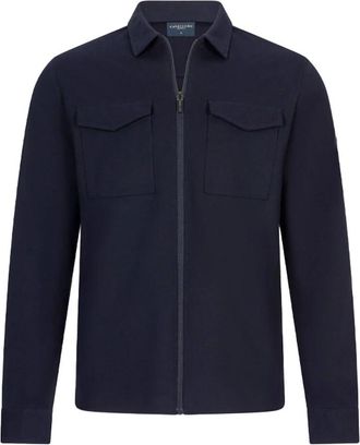 Cavallaro Zerino Overshirt - Heren - Zomerjassen - Blauw - XL - Jassen