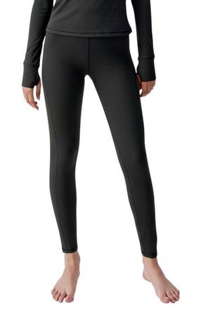Born Living Yoga Warm Performance High Rise Sport Legging in Black at Nordstrom, Size Medium Eu