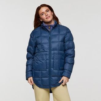 Cotopaxi Repleto Down Long Jacket - Womens in Deep Sea at Nordstrom, Size X-Small