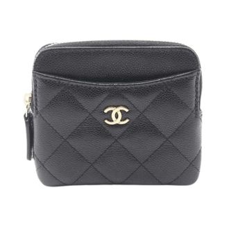 Chanel Pre-owned Wallets, female, Black, Size: ONE SIZE Pre-owned Matelasse Leather Coin Case
