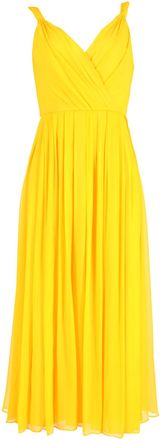 Jason Wu midi-jurk van gele zijde