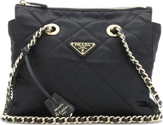 Prada Re-Edition 1995 Chain Quilted Re-Nylon Small tote bag - Zwart