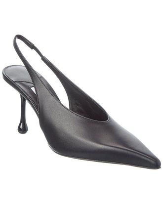 Jimmy Choo London Isa 80 Leather Slingback Pump