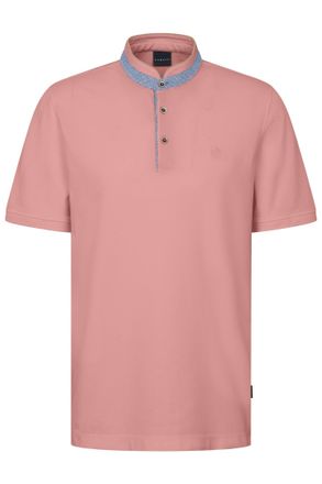 Bugatti Poloshirt BUGATTI, Herren, Gr. XXL, orange (940, koralle), 100% Baumwolle, unifarben, normal, ohne Ausschnitt, Rippb&uuml;ndchen, Shirts Poloshirt, mit Ste