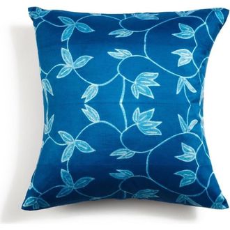 Studio Variously Folio Indigo Handcrafted Shibori Mulberry Silk Pillow - Cover + Insert at Nordstrom