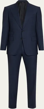 Tom Ford Mens Shelton Herringbone Stripe Suit