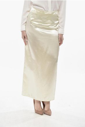 The Row Satin Maxi Pencil Skirt BARTELLE size 38