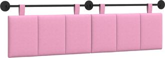 vidaXL Cabecero Colgante Rosa Tela Vidaxl