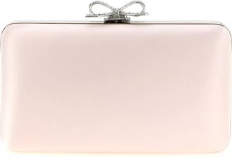Self Portrait Satijnen Clutch - Dames - Clutches - Roze - ONE Size - Satijn - Tassen