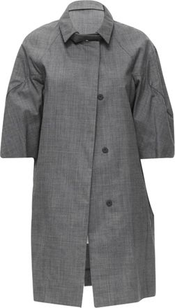 Marni wool rounded sleeve coat