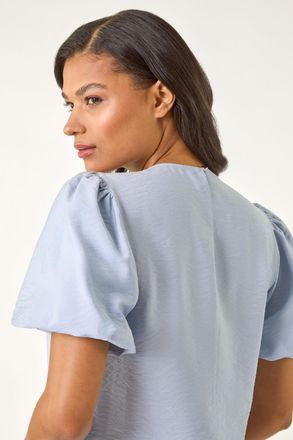 Roman Balloon Short Sleeve Top