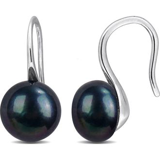 Delmar Cultured Freshwater Pearl Drop Earrings in Black at Nordstrom Rack