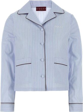 Gucci Light Blue Stripes Shirt
