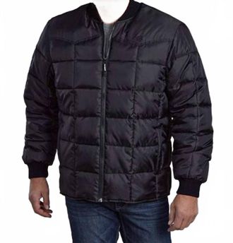 Roper Poly Filled Coat In Black