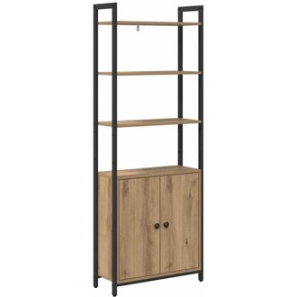vidaXL Book Cabinet Artisan Oak 60 x 24 x 161 cm Engineered Wood vidaXL