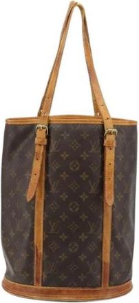 Louis Vuitton Pre-owned Vintage Bucket Bag - Dames - Vintage Tas - Bruin - ONE Size - Leer - Vintage