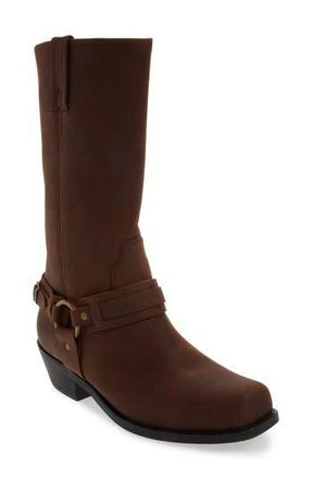 Jeffrey Campbell Waylon Western Boot in Dark Brown Oiled at Nordstrom Rack, Size 5.5