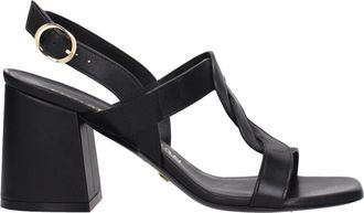Stuart Weitzman Womens Block Heel Braided Sandals - Black Leather - Size EU 41