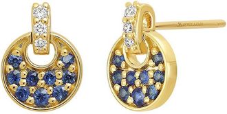 Bony Levy 18K 0.36 Ct. Tw. Diamond & Sapphire Earrings