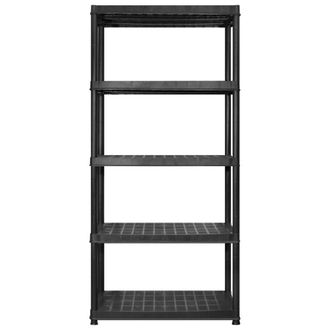 Berkfield Home Storage Shelf 5-Tier Black 183x45.7x185 cm Plastic