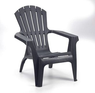 Ozalide Ozalide - Silla De Jard&iacute;n De Polipropileno Antracita - 75x75x86 Cm